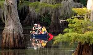 Paddling in Caddo Lake State Park