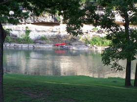 View of the Guadalupe River at Rio Guadalupe Resort